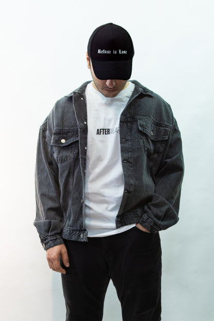 Taşlı Antrasit Kot Ceket