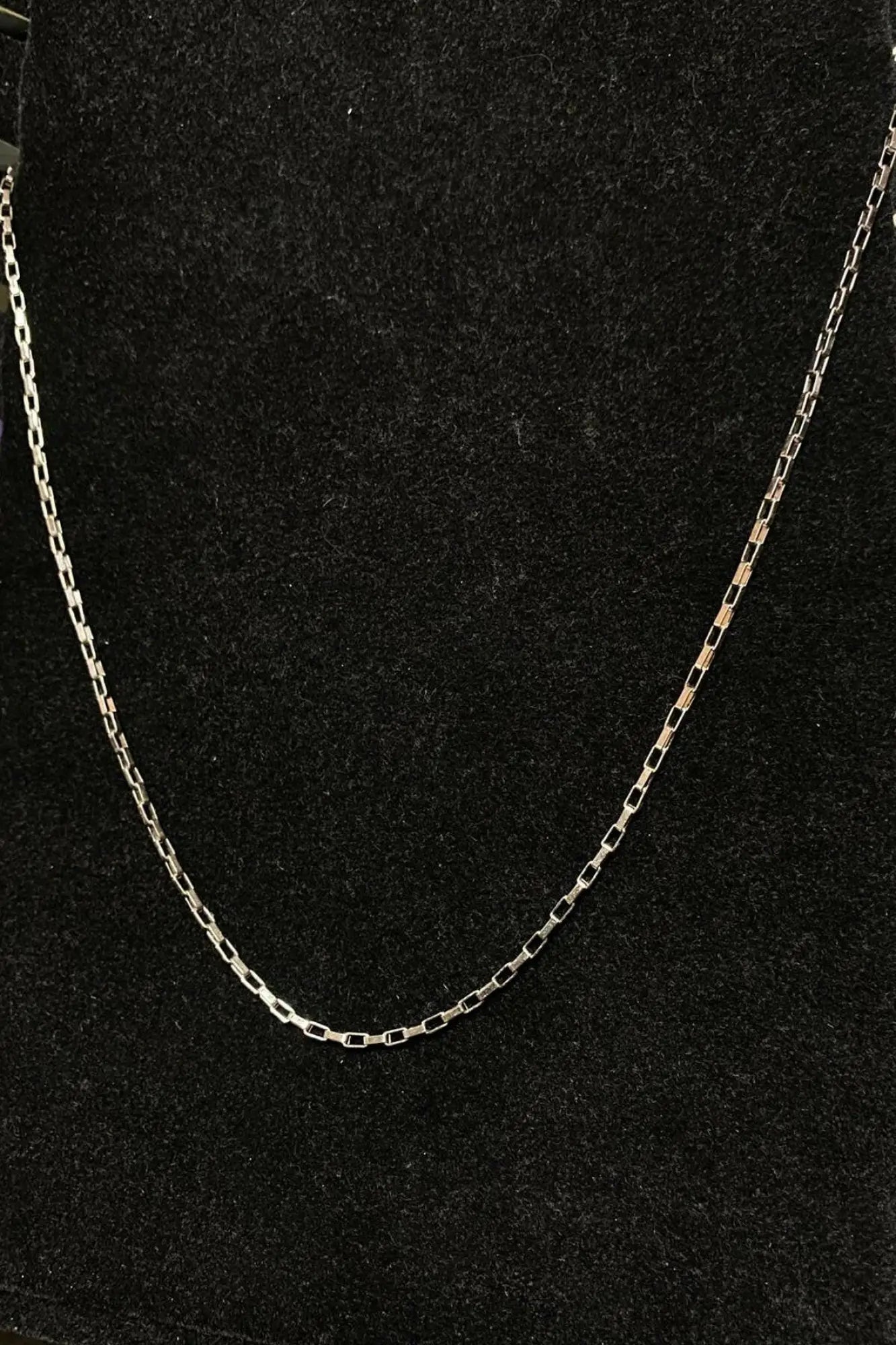 Gümüş Renk Çelik Zincir Kolye 60cm F002.