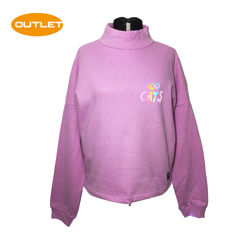 OUTLET - WOMAN SWEAT ACID CATS RAINBOW REFLECTIVE