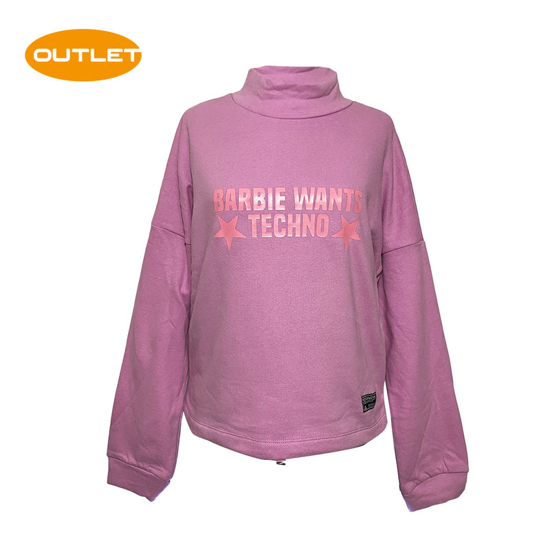 OUTLET - WOMAN SWEAT BARBIE WANT TECHNO