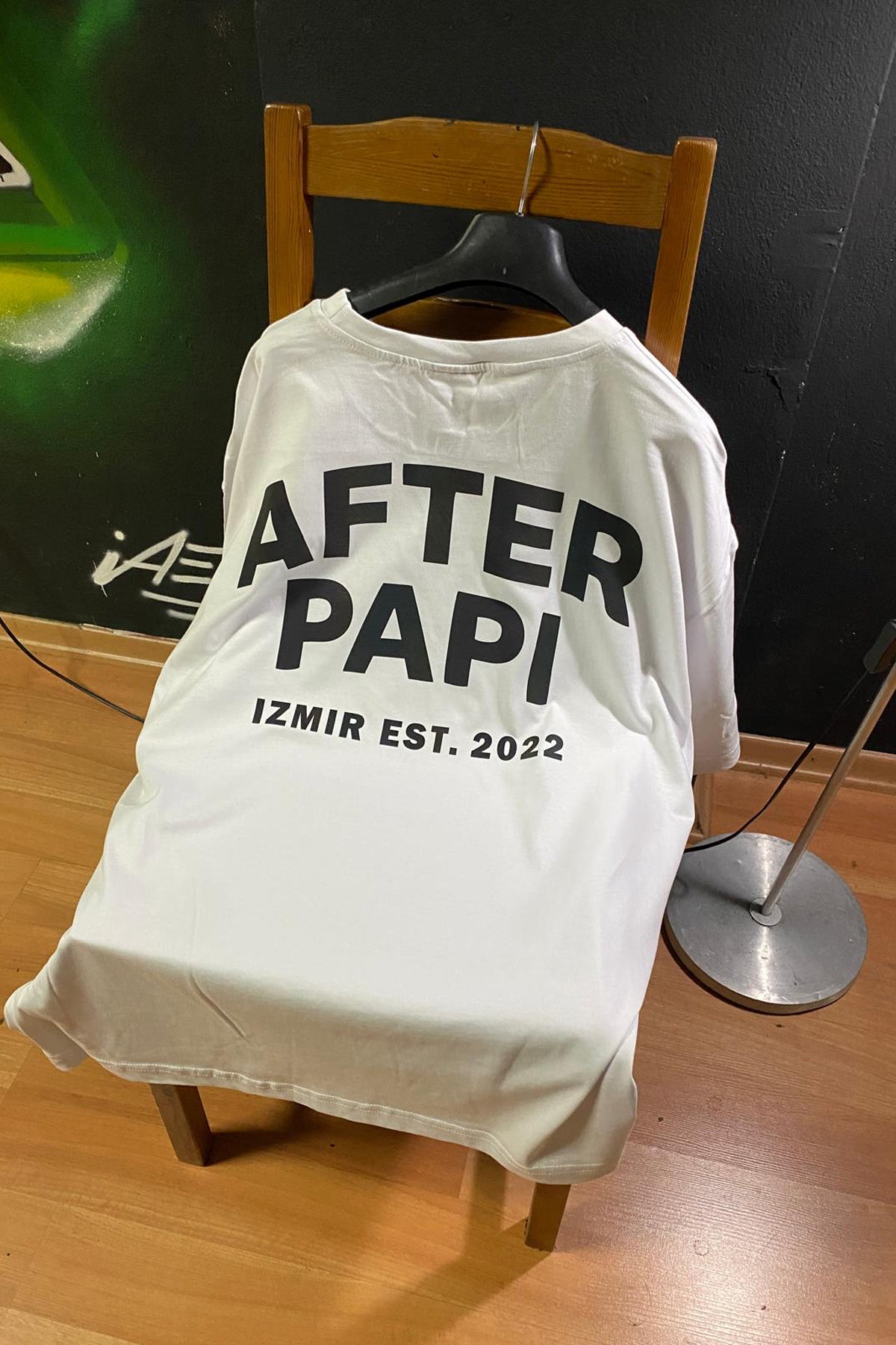 kişiye özel tişört beyaz after papi baskılı