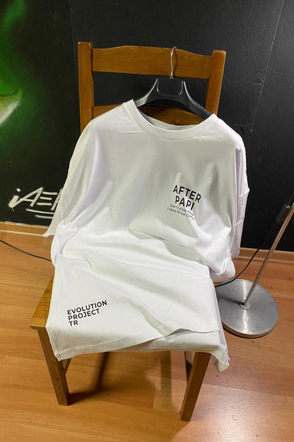 kişiye özel tişört beyaz after papi baskılı