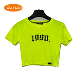 OUTLET - NEON YELLOW CROP 1990'S