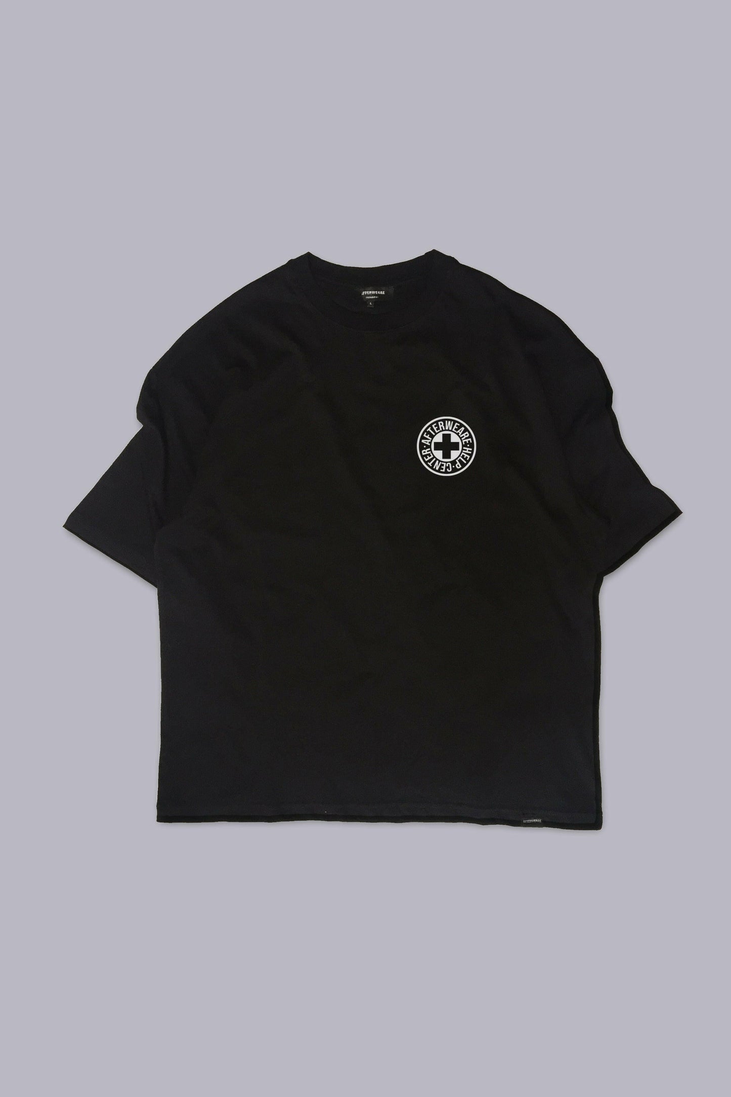 OVERSIZE BLACK T-SHIRT ’DO YOU NEED AFTER’ REFLECTIVE - FREEDOM OVERSIZED
