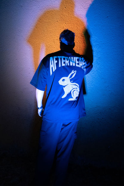 Oversize Black T-shirt ’Follow Me Rabbit’ Oversize Siyah Tişört - FREEDOM OVERSIZED