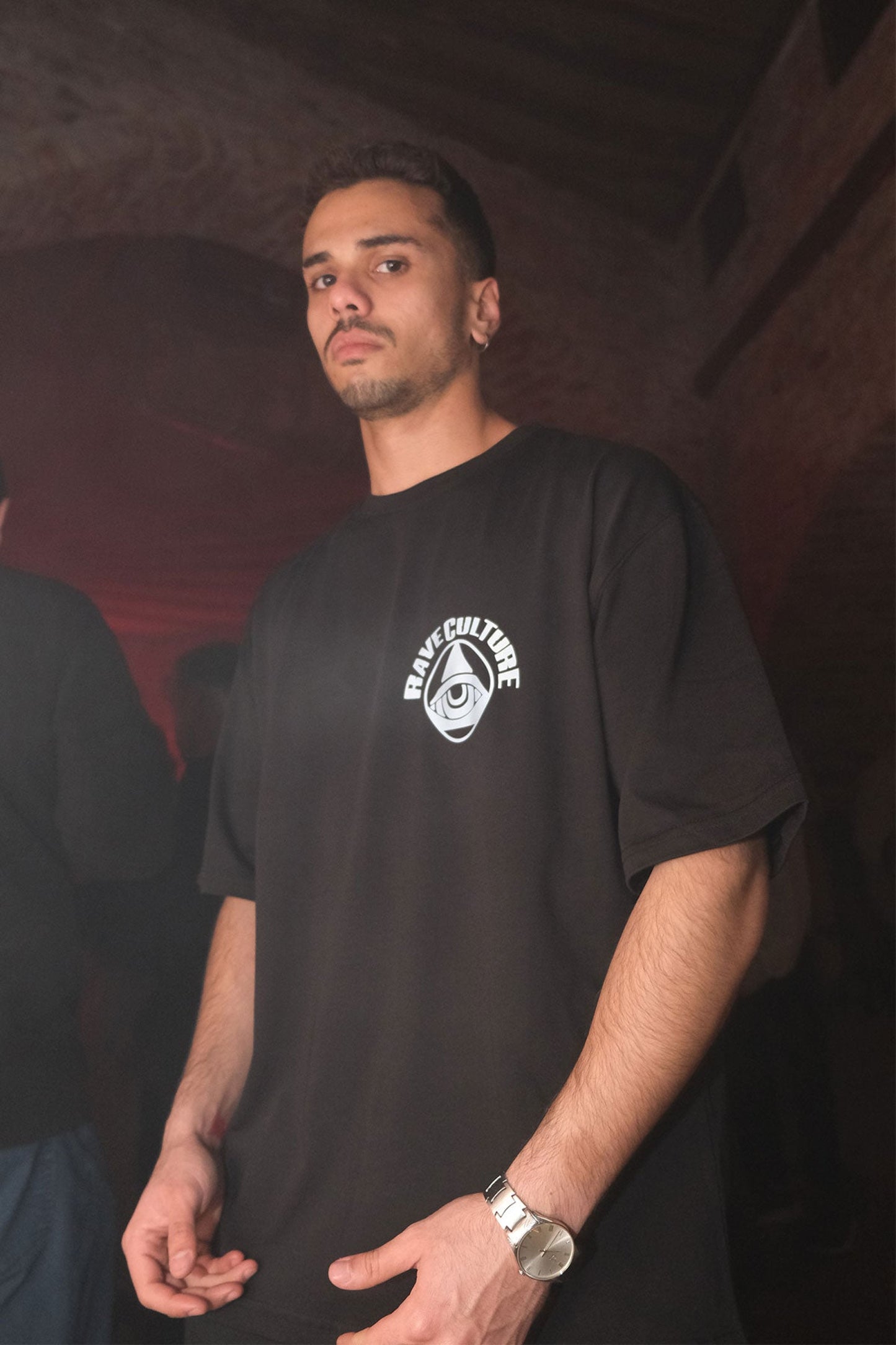 Oversize Black T-shirt ’Rave Culture’ Oversize Siyah Tişört - FREEDOM OVERSIZED