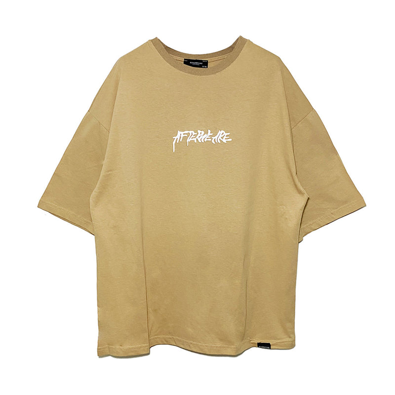 BROWN OVERSIZE T-SHIRT 'ACID CHAIN' REFLECTIVE 'LIMITED EDITION'