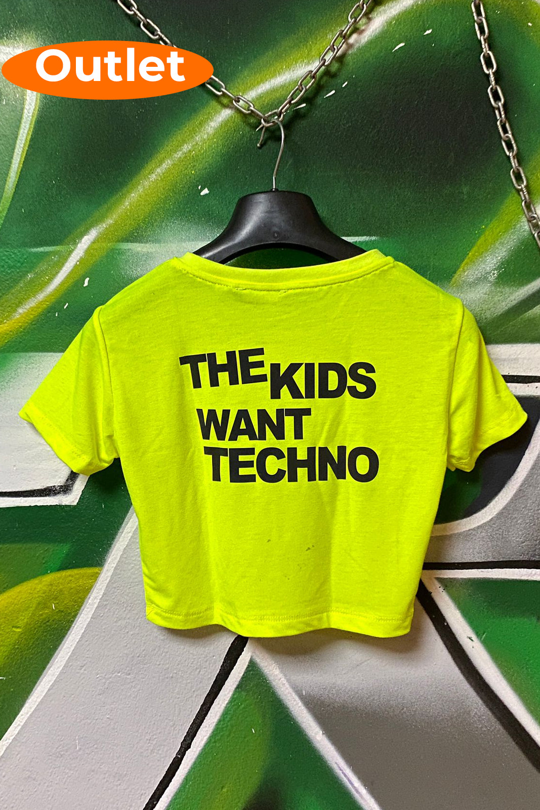 OUTLET - Sarı Crop Tee - The Kids Want Techno.