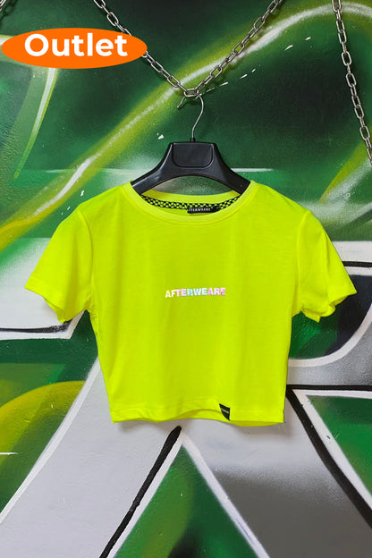 OUTLET - Sarı Crop Tee - The Kids Want Techno.