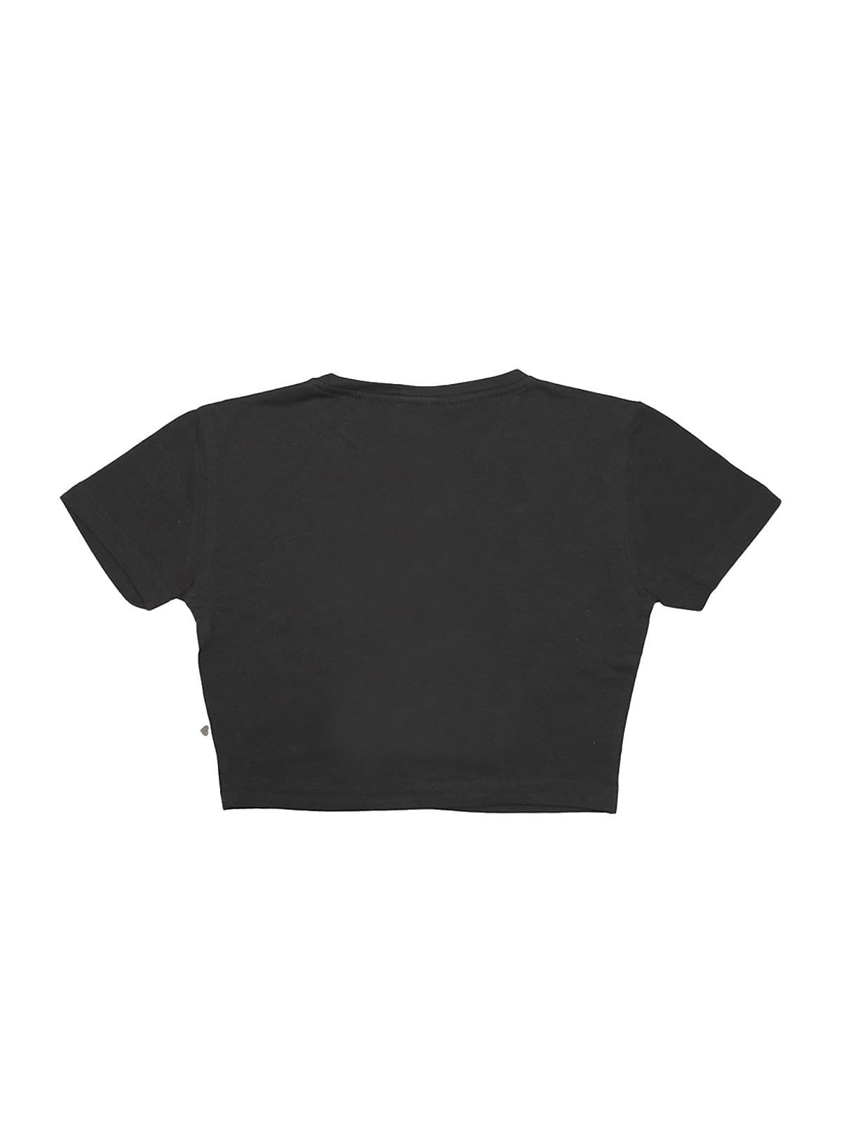 Siyah Basic Crop Tee