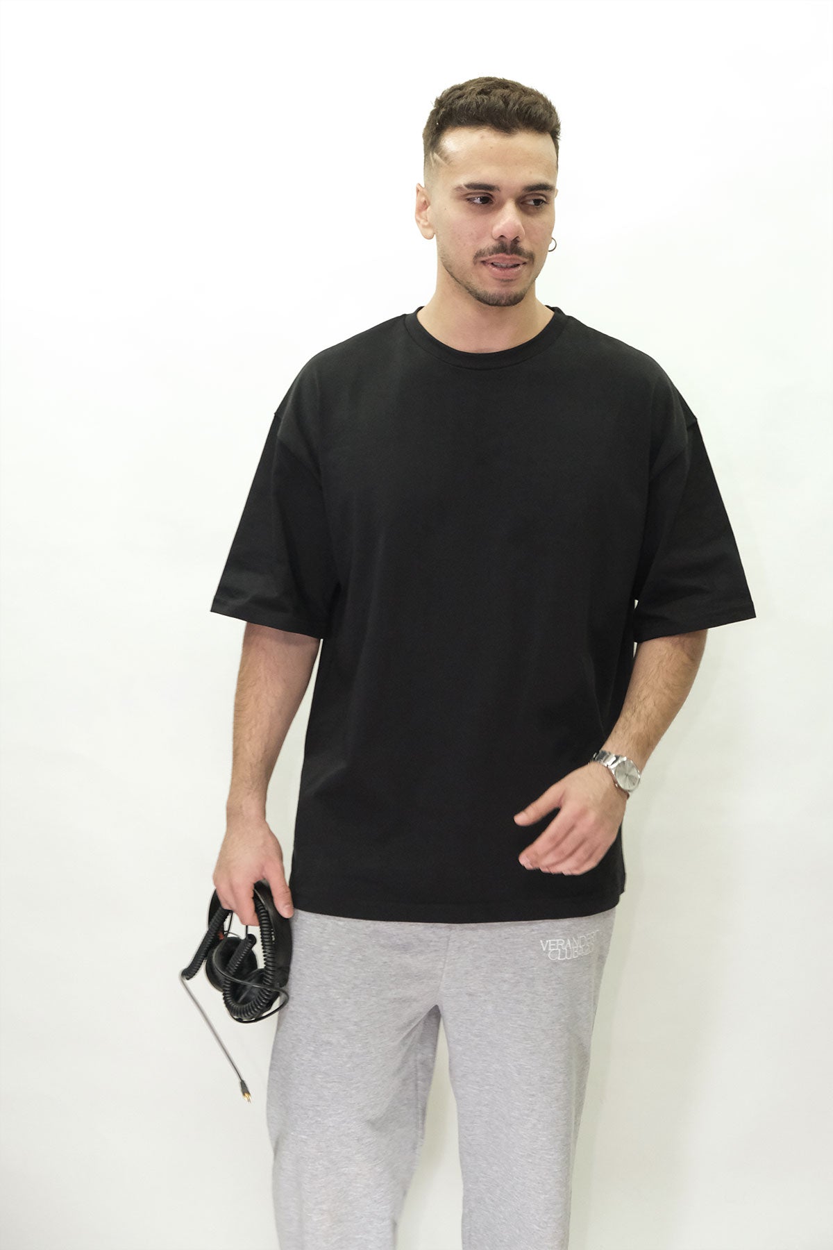 Siyah Basic Oversize Tişört – Afterweare Streetwear Unisex