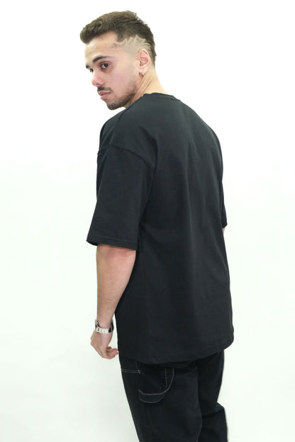 Siyah Basic Oversize Tişört – Afterweare Streetwear Unisex