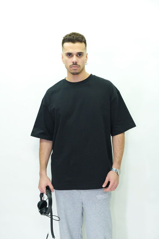 Siyah Basic Oversize Tişört – Afterweare Streetwear Unisex