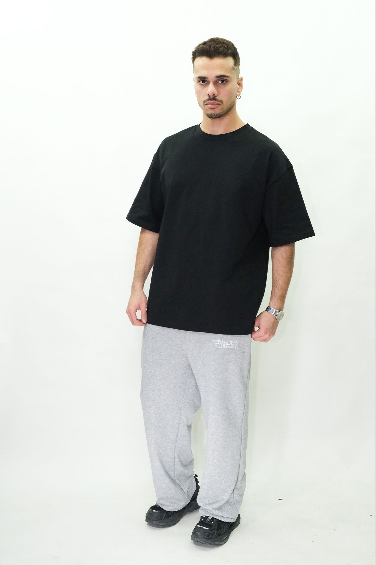 Siyah Basic Oversize Tişört – Afterweare Streetwear Unisex