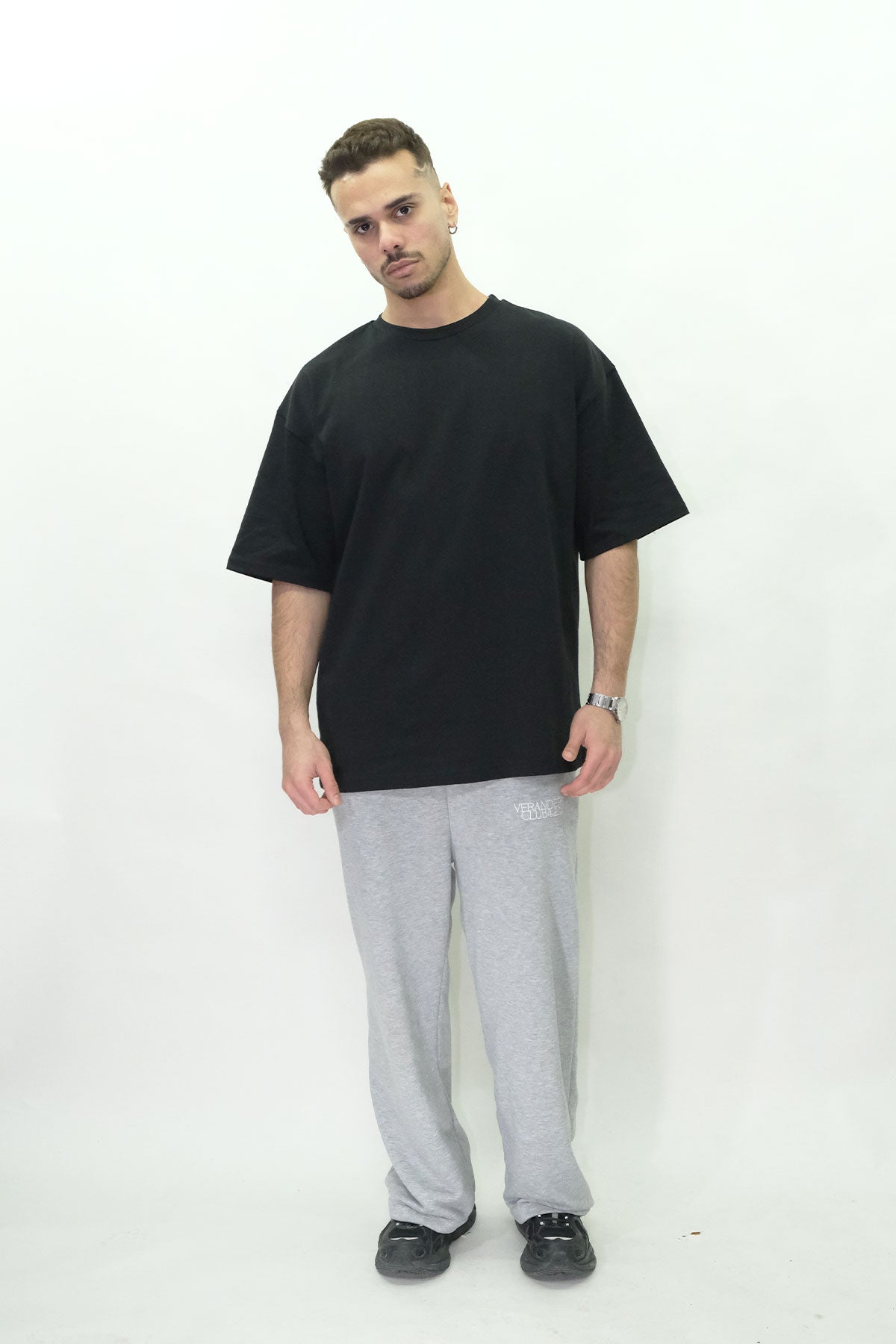 Siyah Basic Oversize Tişört – Afterweare Streetwear Unisex