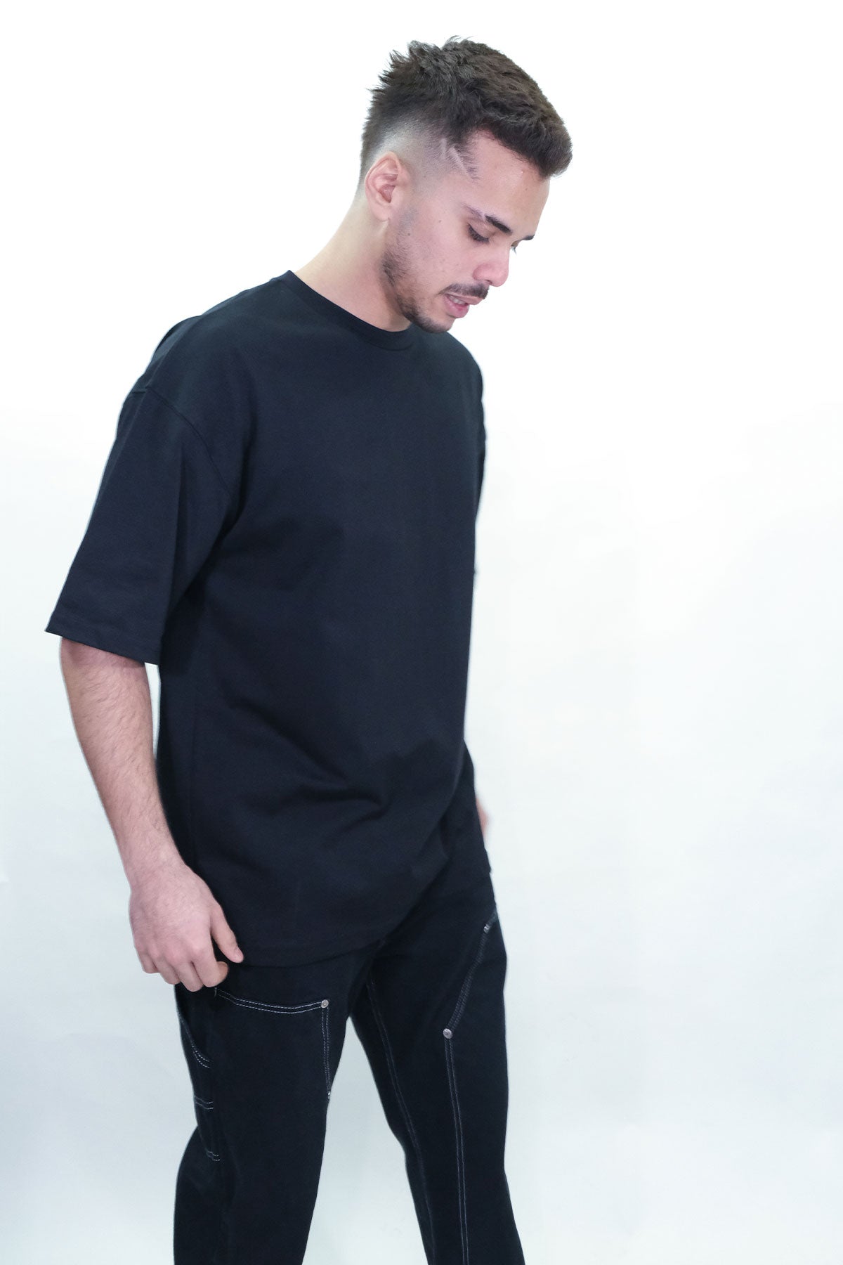 Siyah Basic Oversize Tişört – Afterweare Streetwear Unisex