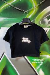 OUTLET - Siyah Crop Tee - After Party Kids