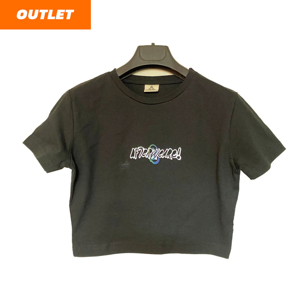 OUTLET - BLACK CROP TEE AFTERWEARE B