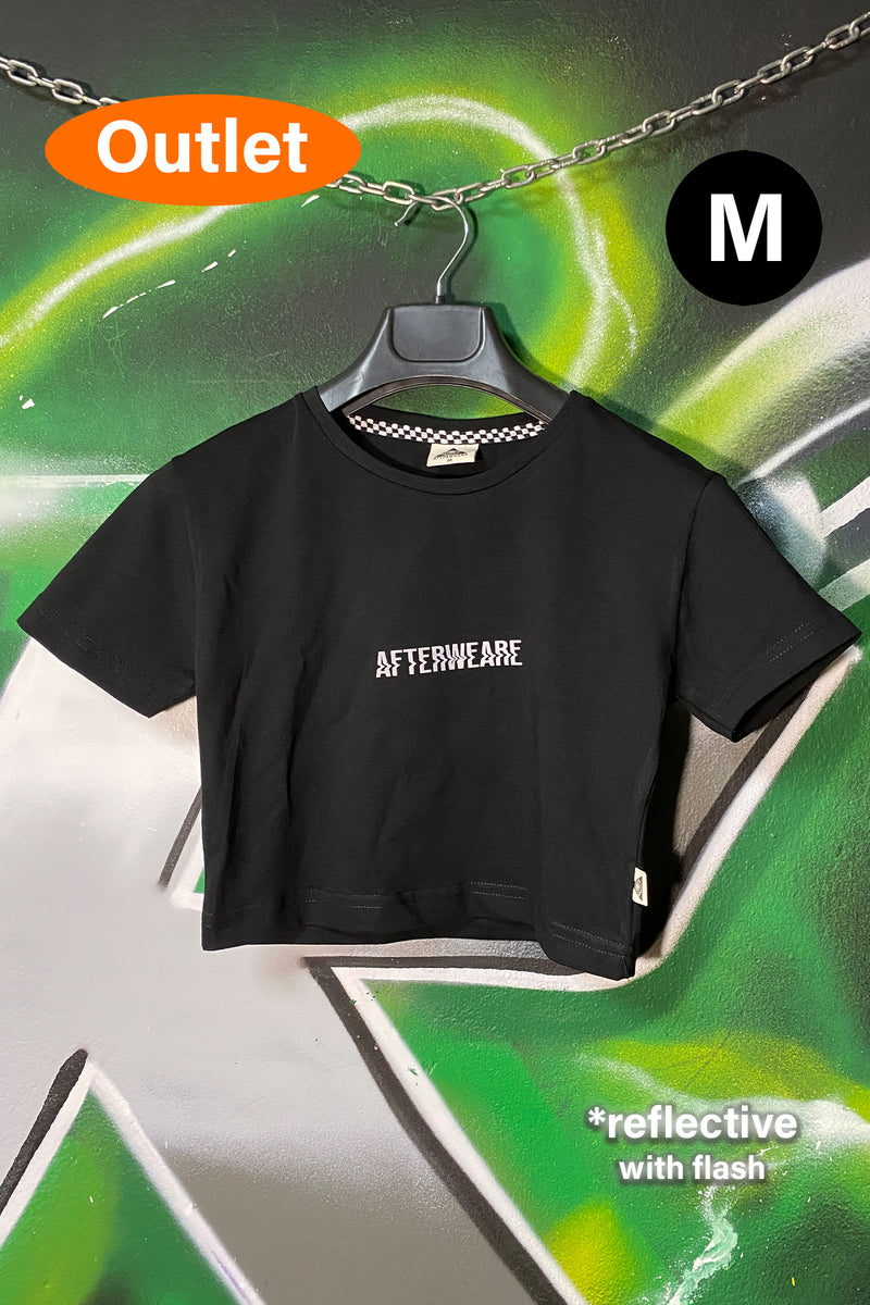 OUTLET - Siyah Crop Tee - Where Is My Mind?