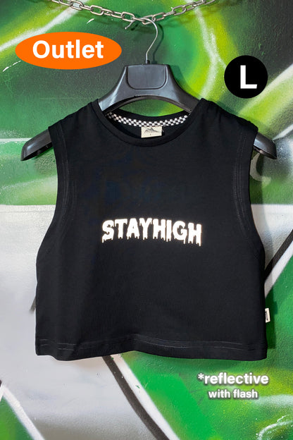 OUTLET - Siyah Crop Top - Stayhigh