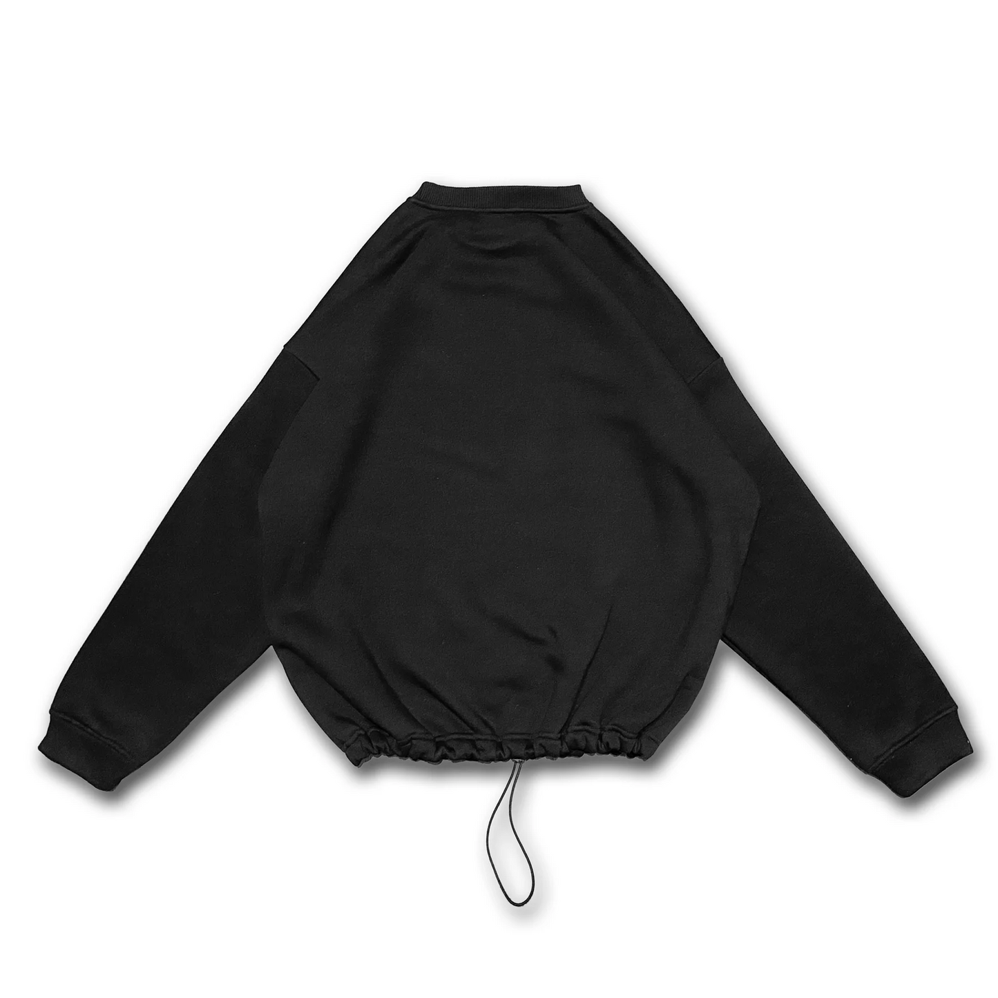 OVERSIZE BLACK SWEATSHIRT 'I AM TECHNO' REFLECTIVE