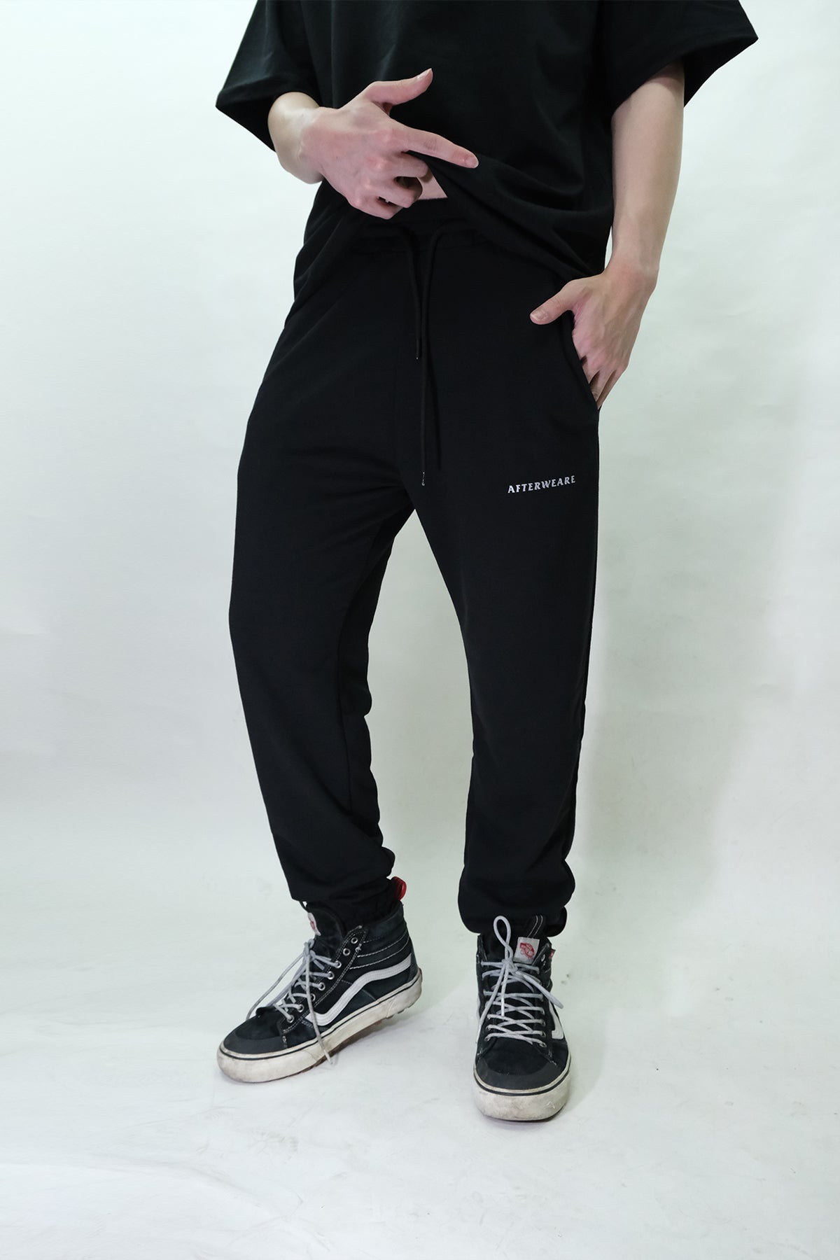 Siyah Eşofman Altı AF02 - Unisex Rahat ve Şık Günlük Giyim