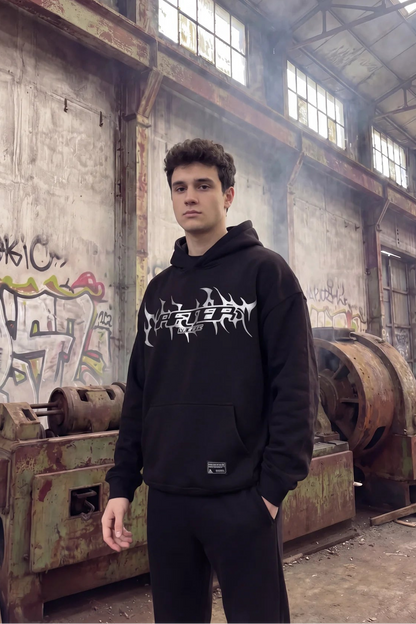 Siyah Kapüşonlu Sweatshirt 'AFTERWEARE'