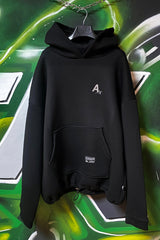 SCHWARZER OVERSIZE HOODIE 'ACID CREW' REFLEKTIEREND 