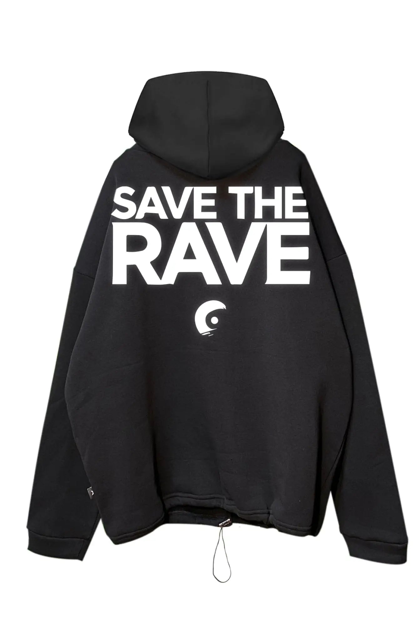 siyah oversize kapüşonlu hoodie – rahat ve modern techno tarzı sweatshirt - streetwear hoodie