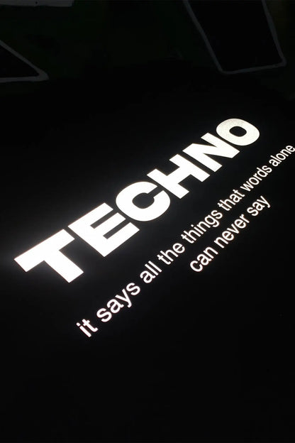 siyah oversize kapüşonlu hoodie – rahat ve modern techno tarzı sweatshirt - streetwear hoodie