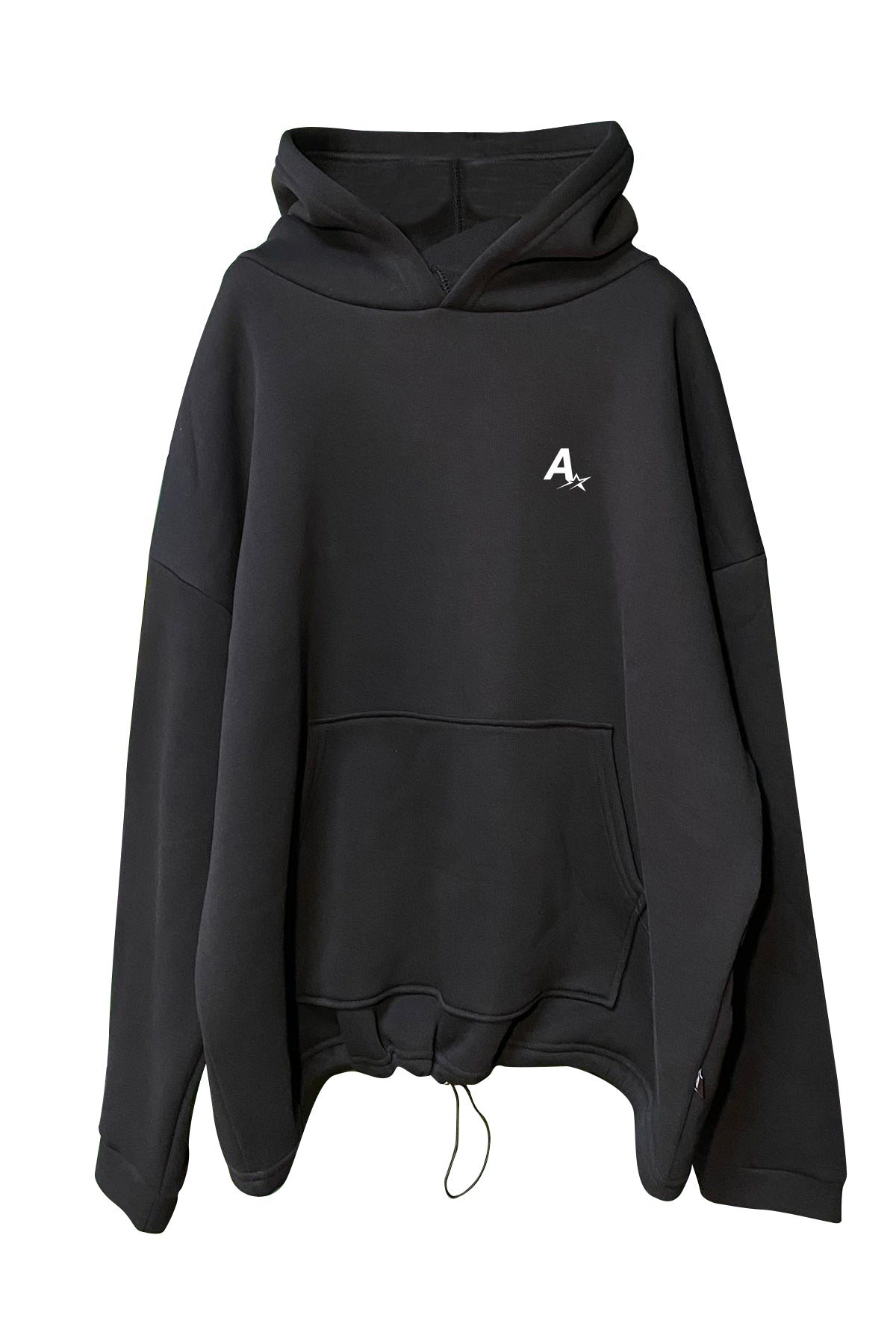 Siyah Kapüşonlu Sweatshirt  'ALREADY HIGH' Reflective Black Oversize Hoodie.