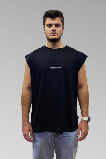 Basic-Oversize-T-Shirt in Schwarz