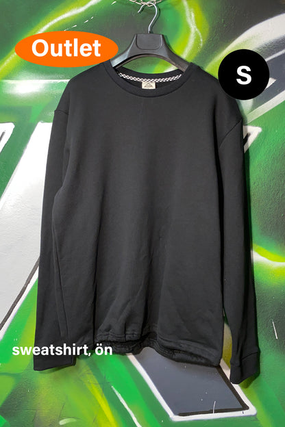 OUTLET - Siyah Sweatshirt - Techno Connecting People - SMALL