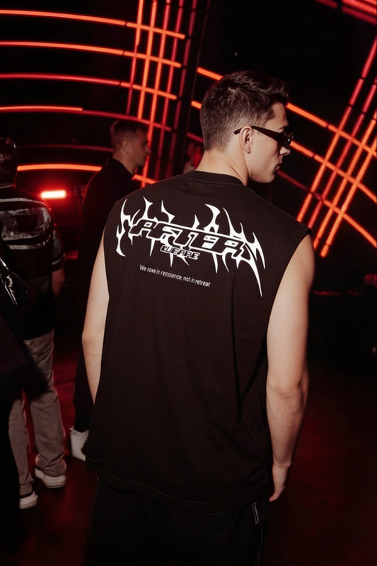 Afterweare Rage Against - Siyah Atlet 009