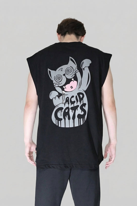 Siyah Sporcu Atlet - Acid Cats