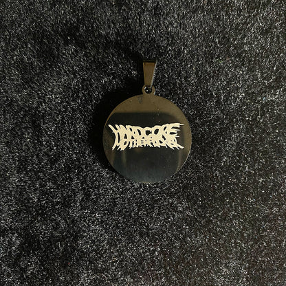 Siyah Çelik Kolye Ucu - Hardcore Motherfucker - Steel Pendant