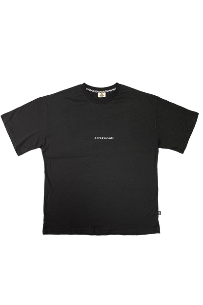 Oversize Siyah Tişört 'Big Dreams, Good Music, Expensive Taste'