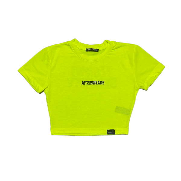 OUTLET - NEON YELLOW CROP 'TECHNO SECURITY'