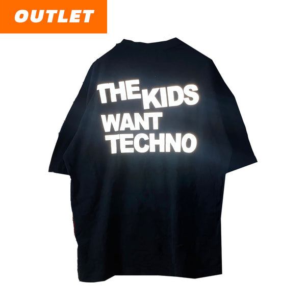 OUTLET - BLACK OVERSIZE T-SHIRT THE KIDS WANT TECHNO