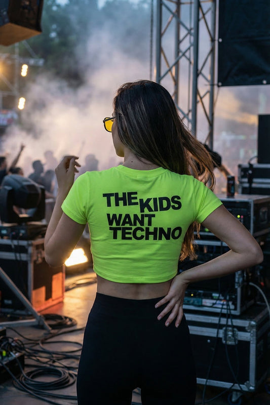 sarı crop top tişört