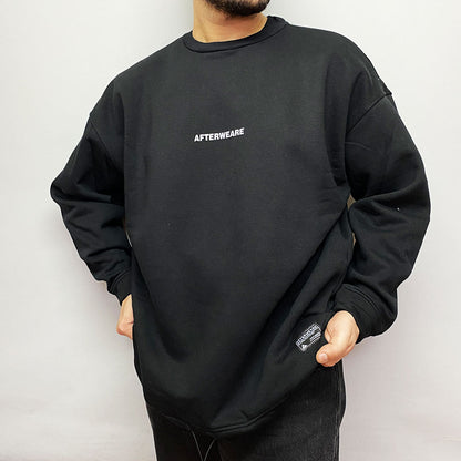 OVERSIZE BLACK SWEATSHIRT 'THE KIDS WANT TECHNO' REFLECTIVE.