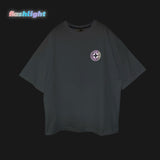 WHITE OVERSIZE T-SHIRT 'DO YOU NEED AFTER' RAINBOW REFLECTIVE