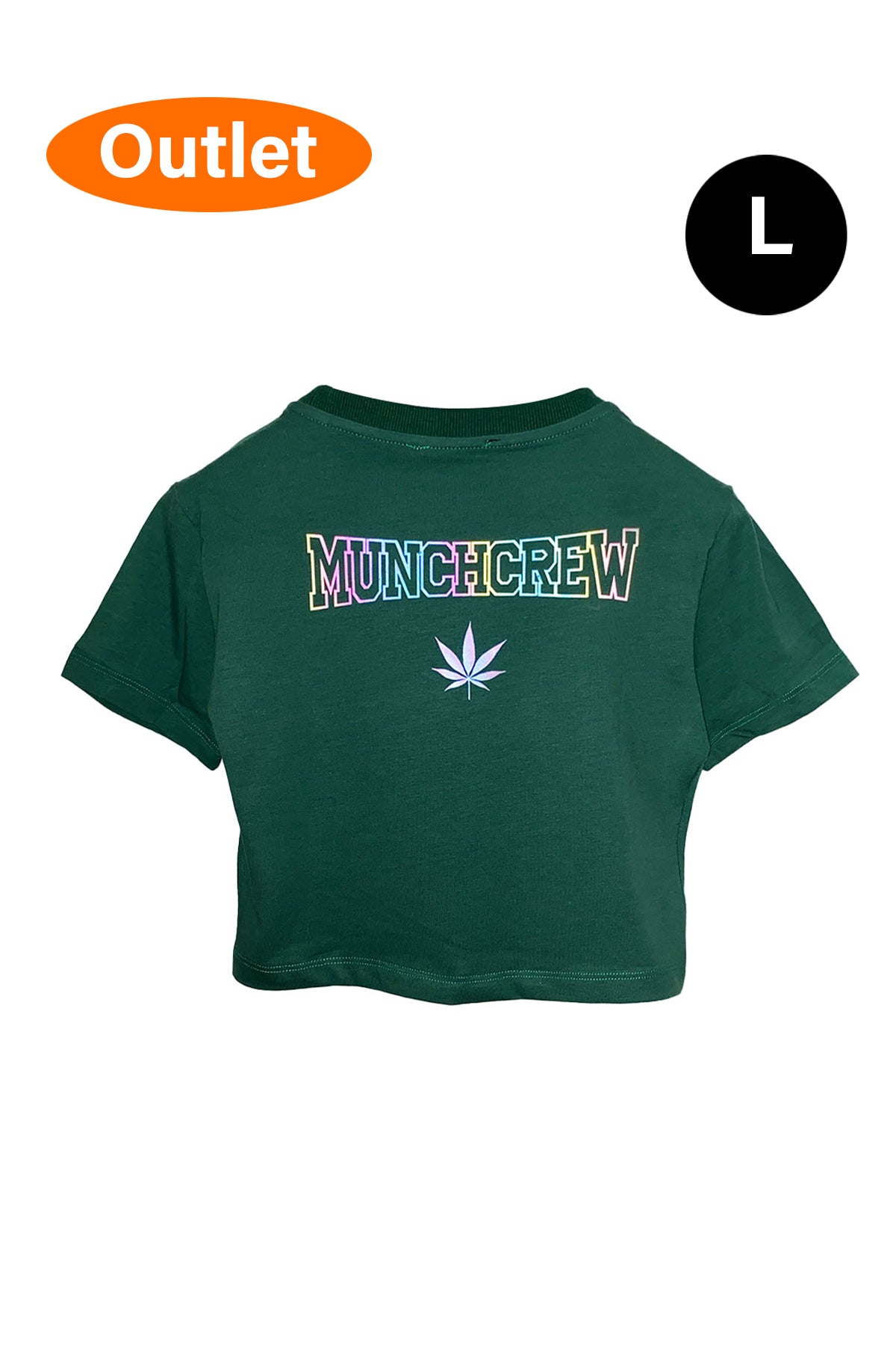 OUTLET - Yeşil Crop Tee - MUNCHCREW