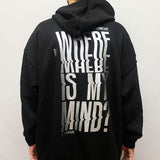 BLACK OVERSIZE HOODIE 'WHERE IS MY MIND' REFLECTIVE