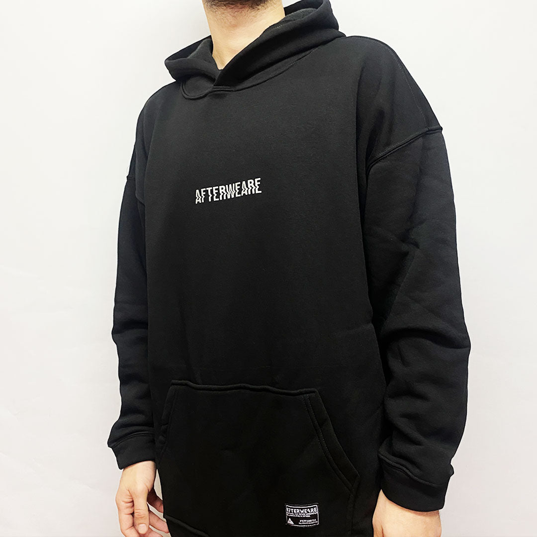 BLACK OVERSIZE HOODIE 'WHERE IS MY MIND' REFLECTIVE